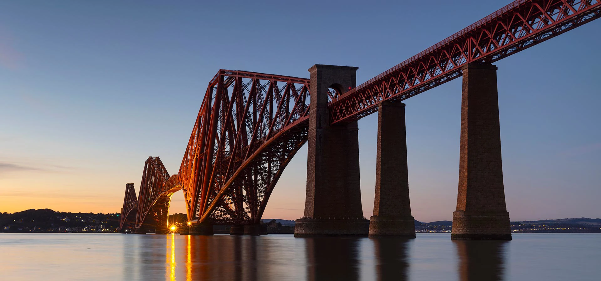 Forth Bridge at dusk