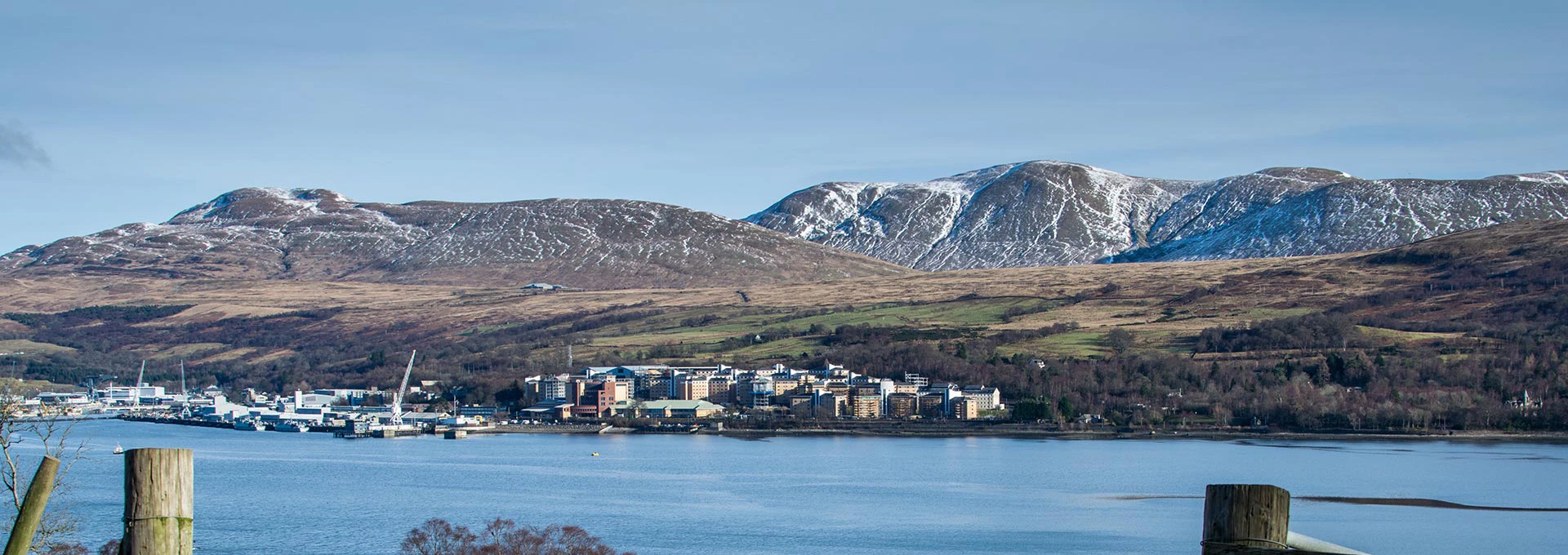 Garelochhead from across loch