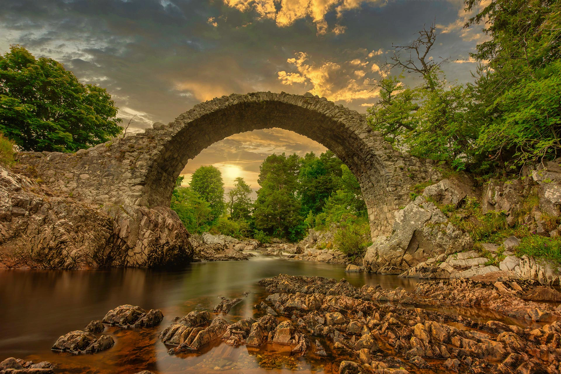 Packhorse bridge Carrbridge