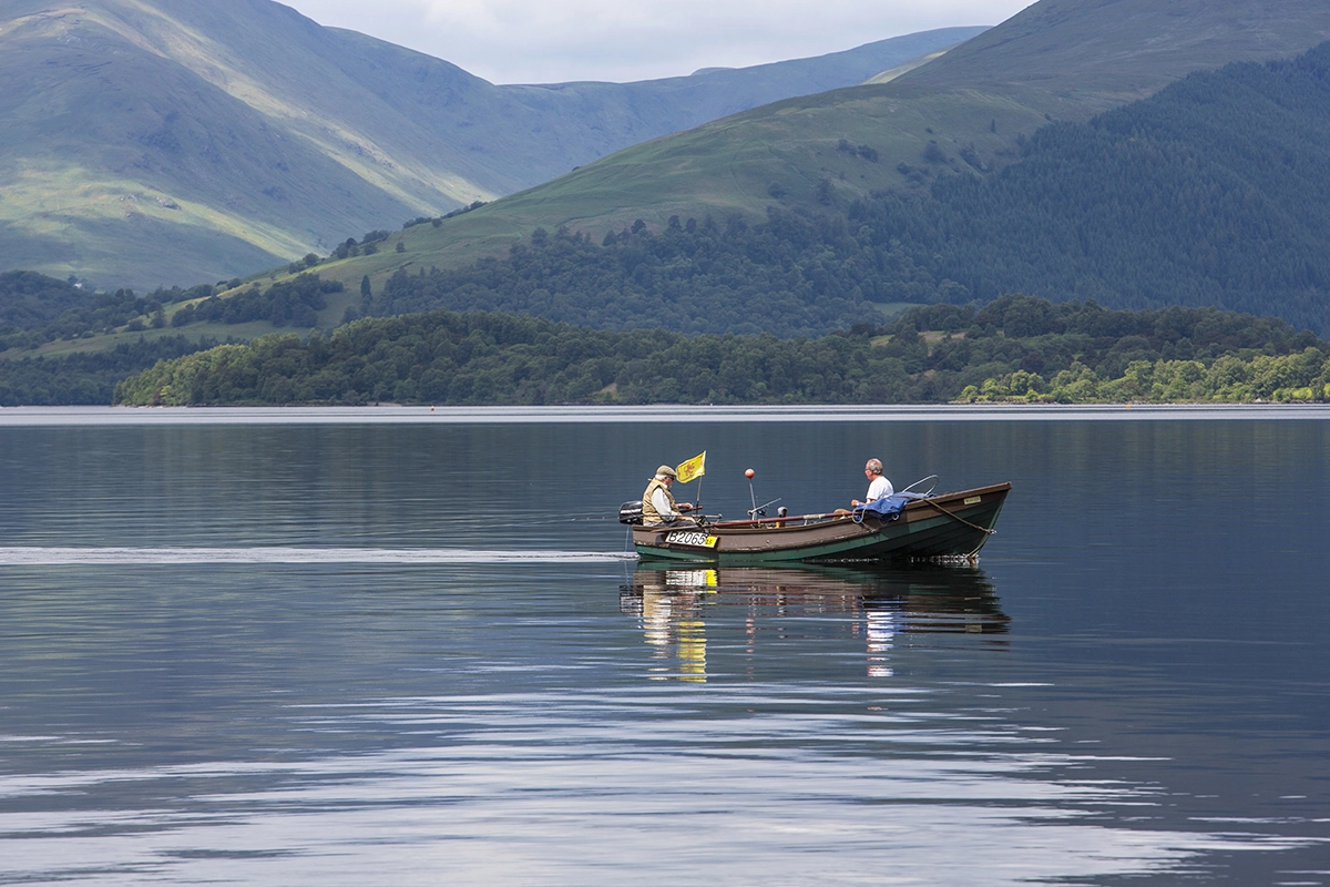 Fishing boat on Loch Lomond