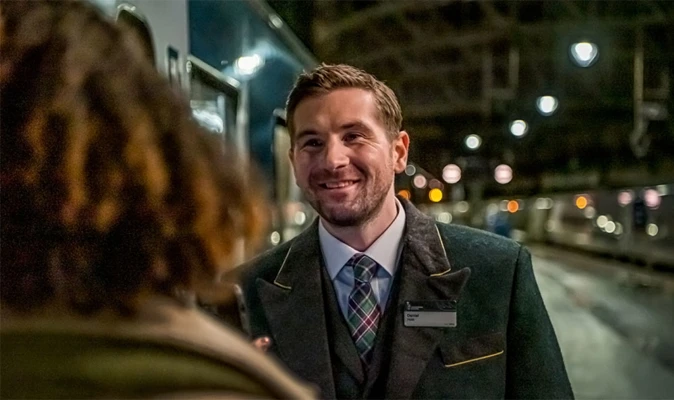 Caledonian Sleeper host at Glasgow Central