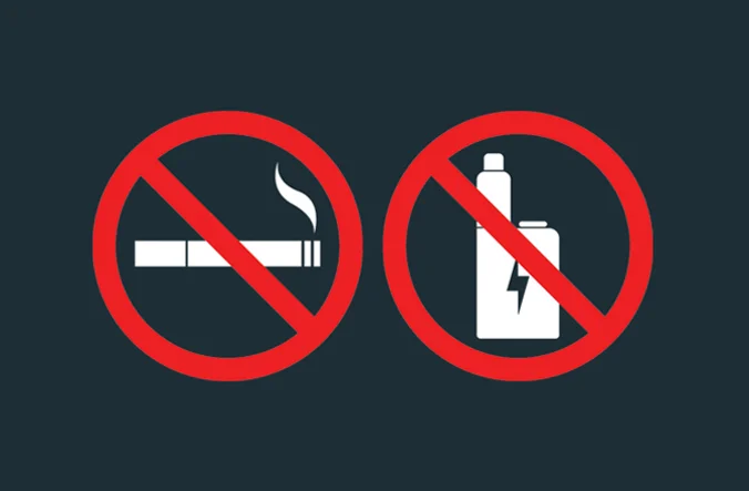 No smoking or vaping sign