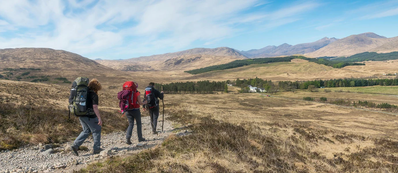 People walking on track