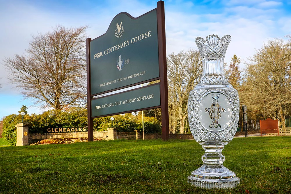 Open trophy at Gleneagles 