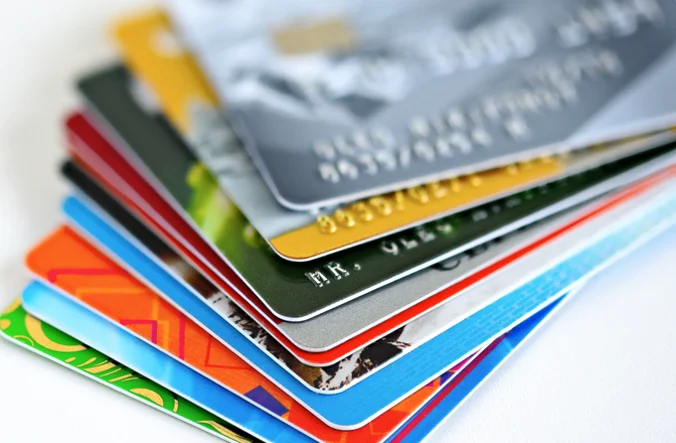 Stack of credit cards