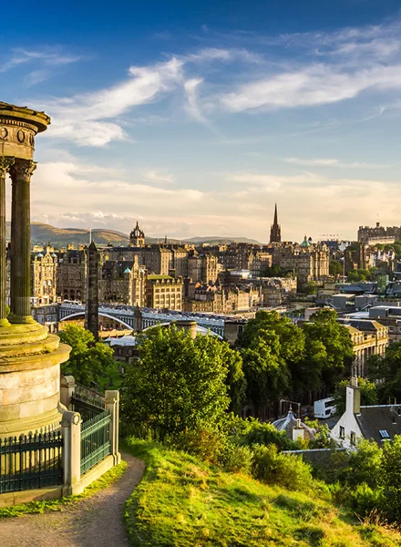 View from Calton Hill Edinburgh